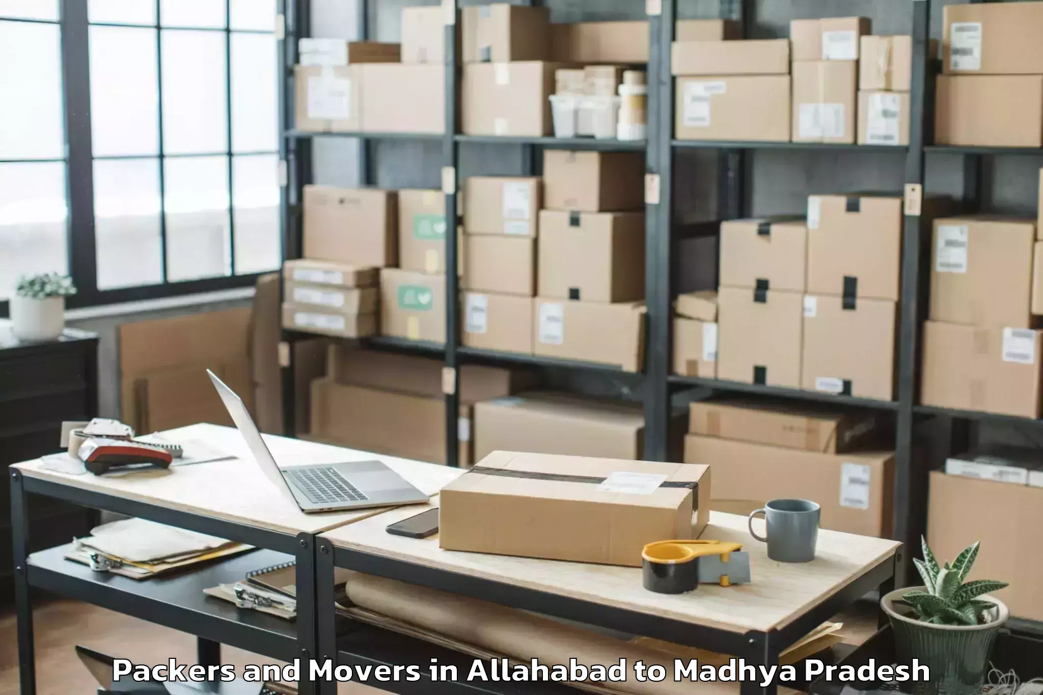 Quality Allahabad to Gyaraspur Packers And Movers